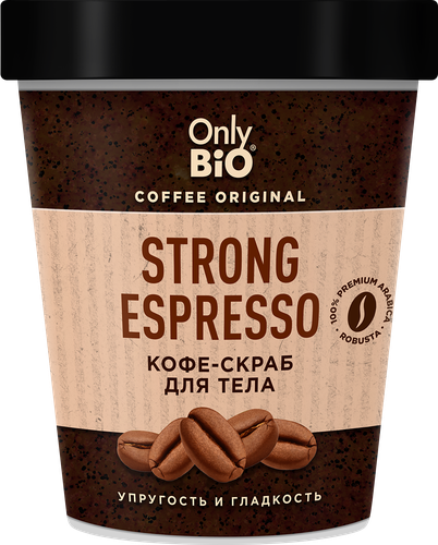 

Скраб Only Bio Coffee Original Strong Espresso кофейный для тела 230 мл