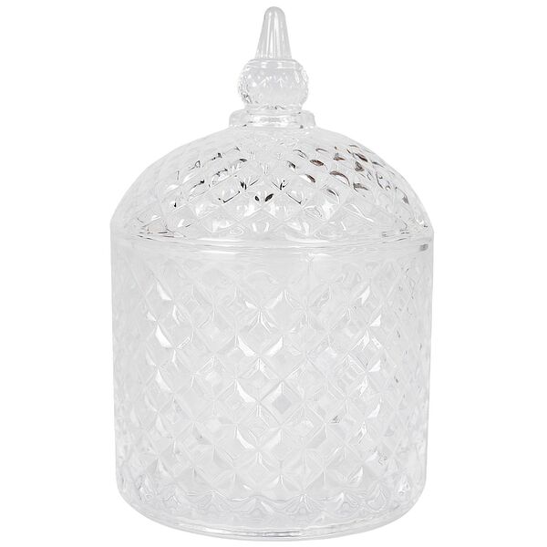 Сахарница с крышкой 15 см стекло