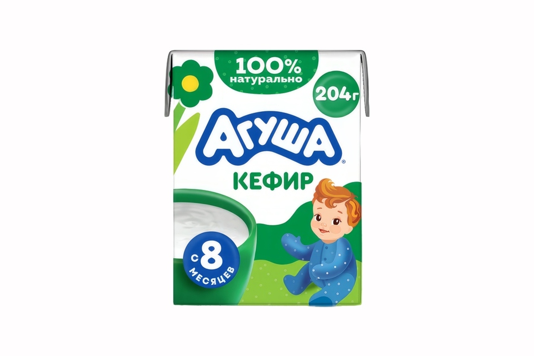 

Кефир Агуша Первая ложка 3.2% с 8 месяцев 204 г