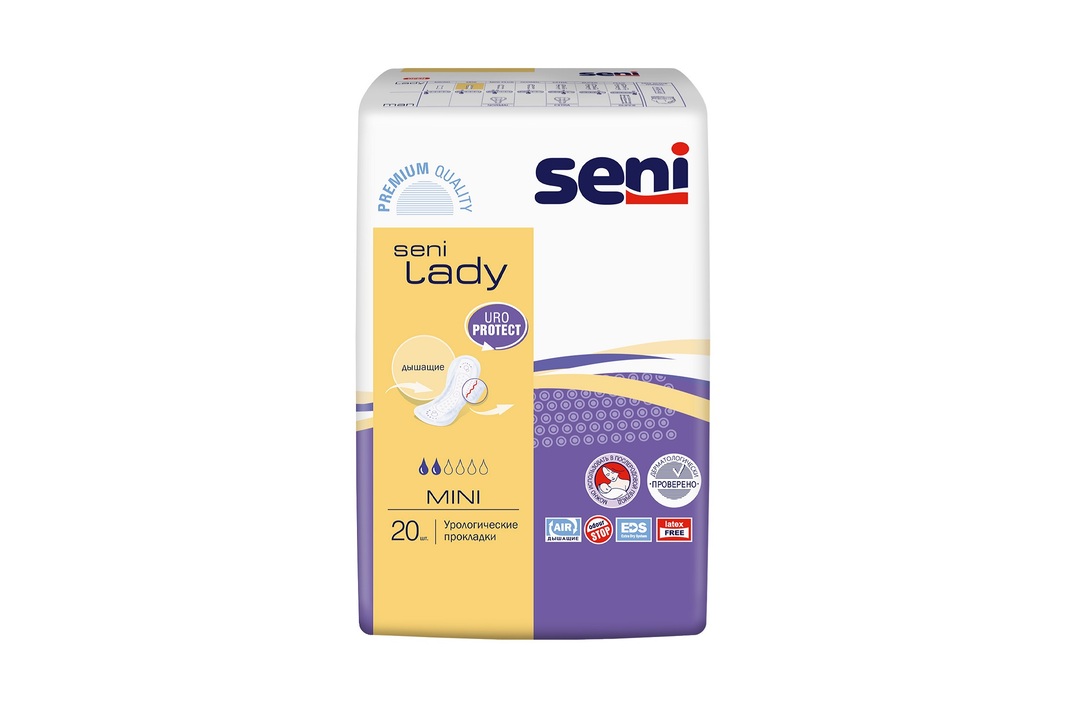 

Прокладки урологические Seni Lady mini женские 20 шт