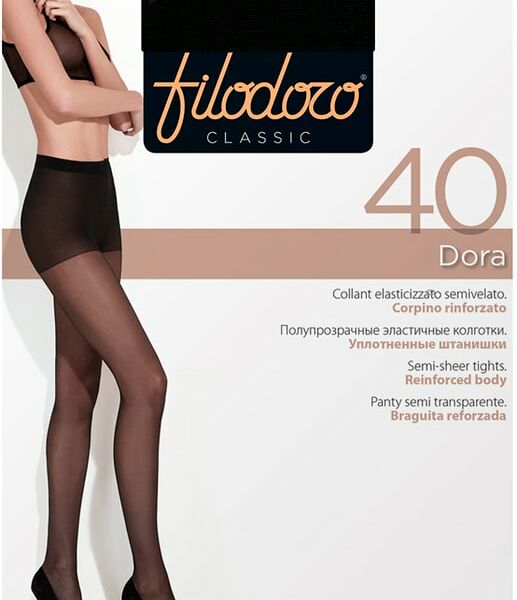 Колготки Filodoro Dora 40 Nero Черный Размер 4