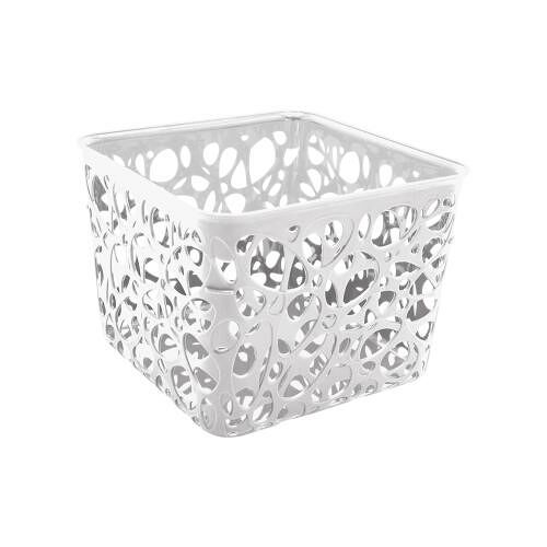 Корзинка для хранения Архимед белая Эллипс Квадро 4.5л