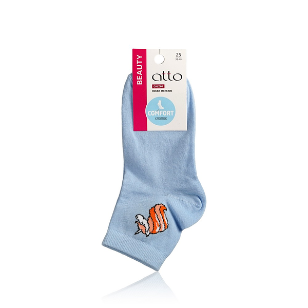 Женские носки Atto Unicorn 1, голубые, р.25