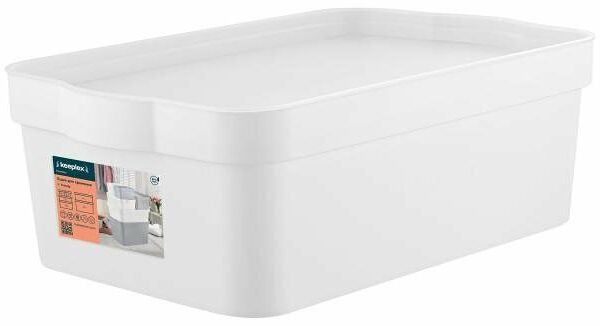 Ящик для хранения Keeplex Trendy белый 6 л, 32х21,1х11 см