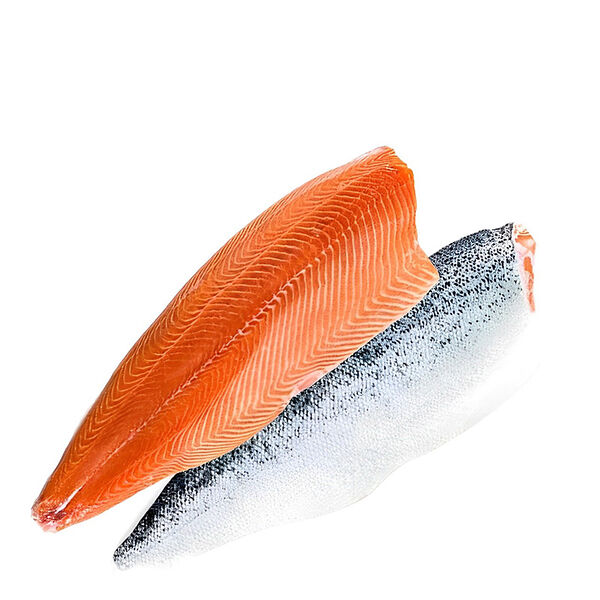 Семга атлантическая, филе на коже свежемороженое