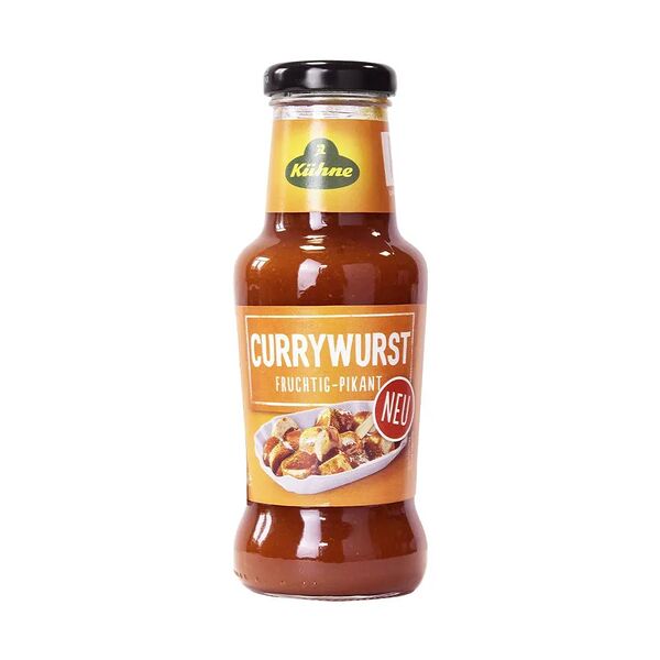 Соус карри Kuhne Curry sausage sauce томатный с луком, карри и имбирем 250г