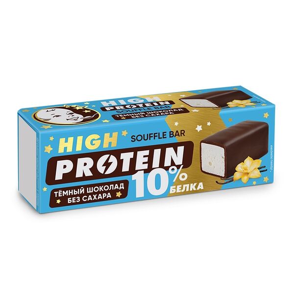 Суфле молочное протеиновое Завод имени В.П.Пастухова с ванилью в темном шоколаде 50 г