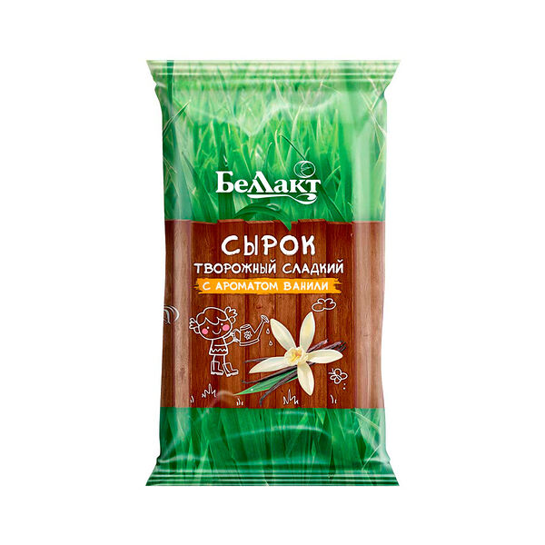 Сырок творожный сладкий с ароматом ванили, 7,0%,100г