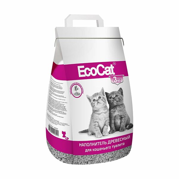 Наполнитель для кошачьего туалета древесный 