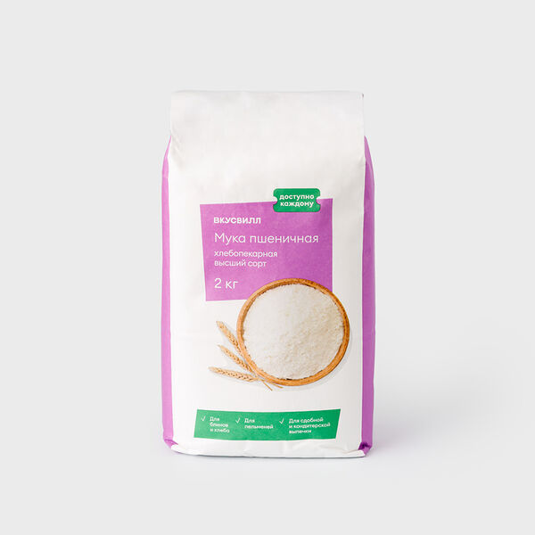 Мука пшеничная хлебопекарная в/с