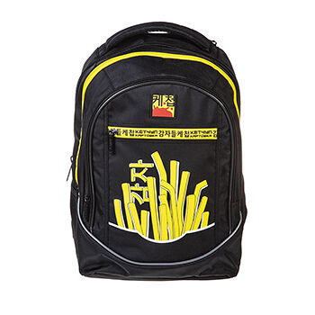 Рюкзак Hatber STREET- I like fries 42х30х20см полиэстер нагрудная стяжка светоотраж. 3 отделения, 4 кармана, Китай