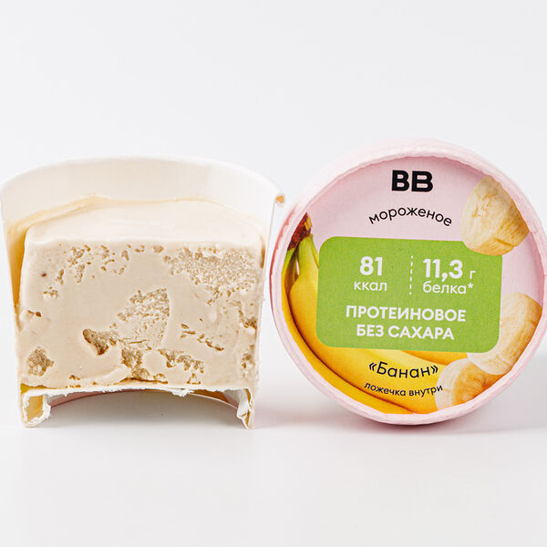 Мороженое протеиновое банан без сахара