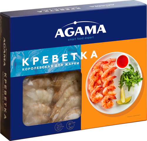 

Креветка Agama Королевская для жарки 1 кг