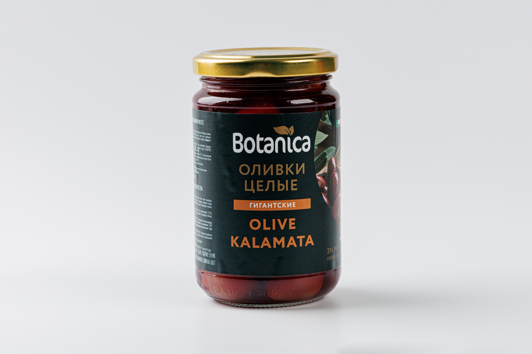 

Оливки Botanica Kalamata целые в винном уксусе 314 мл