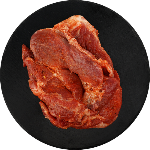 Стейк из свиной шеи в маринаде полуфабрикат охлажденный Лента Fresh СП, вес ~0.6 кг