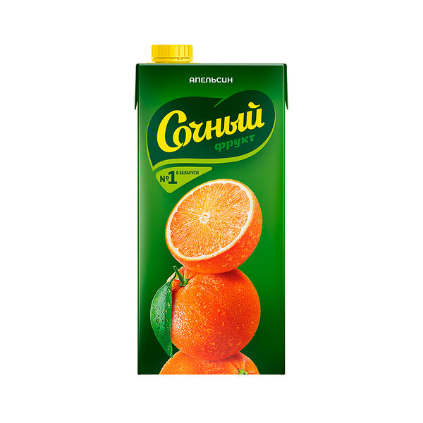 Нектар Сочный фрукт Апельсин. 1,95 л. пакет РБ
