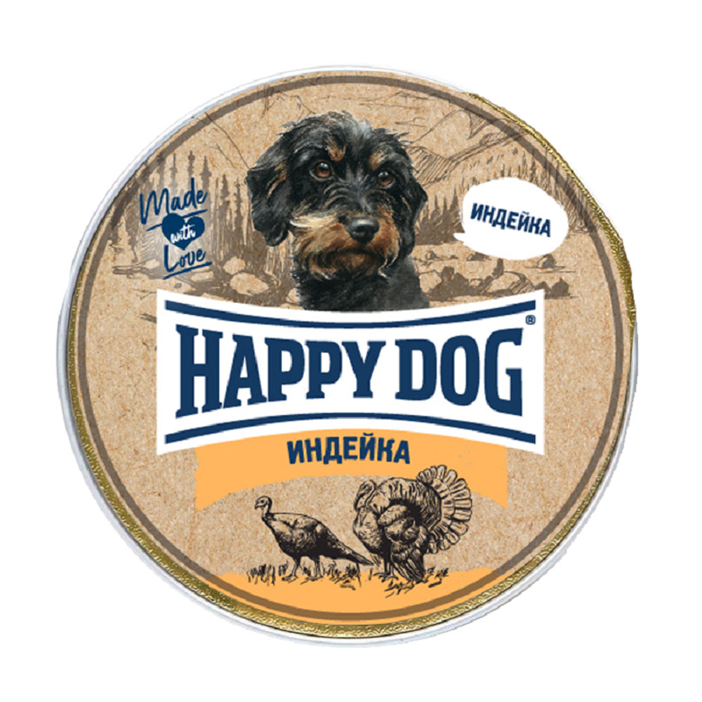 

Консервы Happy Dog NaturLine для собак паштет индейка 125 г
