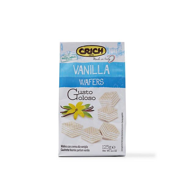 Вафли Crich с ванильно-кремовой начинкой 125г, Италия