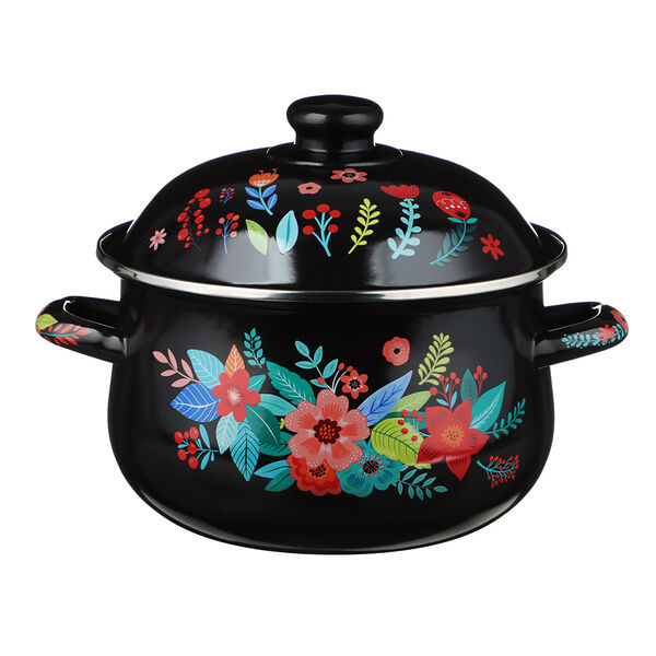 Vetta колор кастрюля эмалированная, 20см, 2,8л, индукция