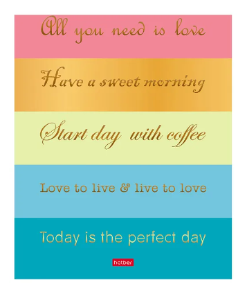 Тетрадь Hatber Be happy на 4-х кольцах в клетку А5, 120 л