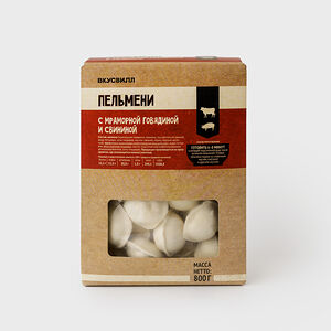 Пельмени с мраморной говядиной и свининой, 800 г Продукт замороженный 