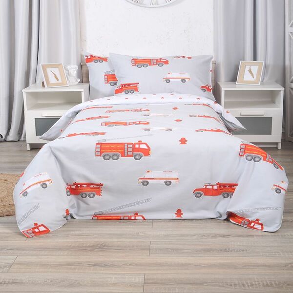Комплект постельного белья Mona Liza Kids Firedighters, 1.5-сп, нав. 50х70 см, сатин
