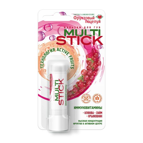 Бальзам для губ Nicole Labaratory Multistick Иммуновитамины, 4.3 г
