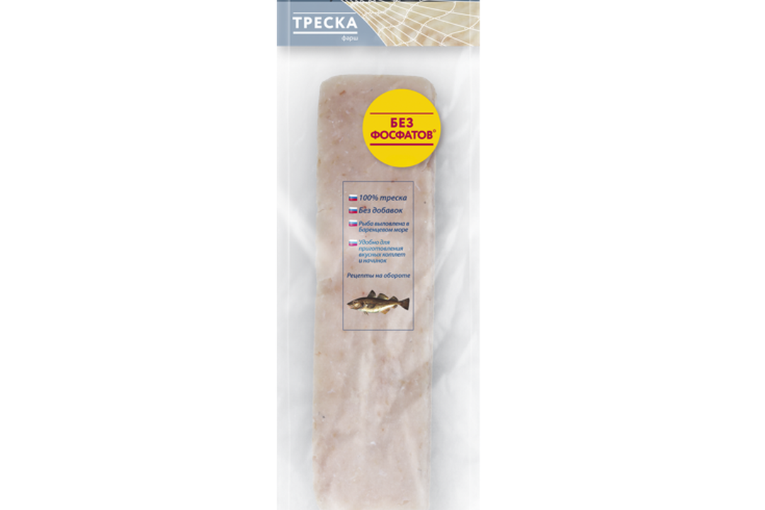 

Фарш трески Бухта изобилия атлантической замороженный 450 г