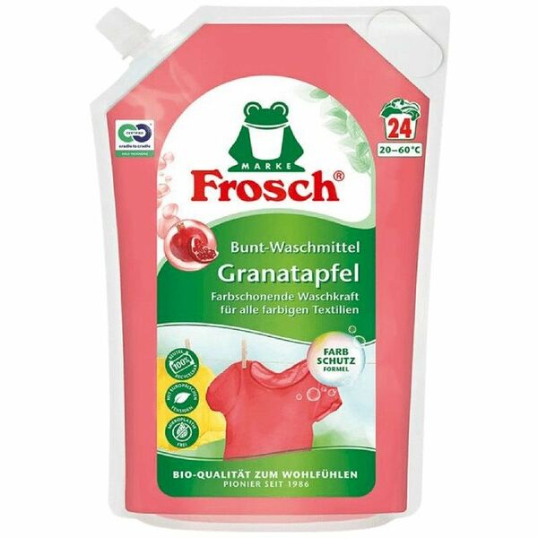 Средство жидкое для стирки белья Frosch Гранат, 1.8л