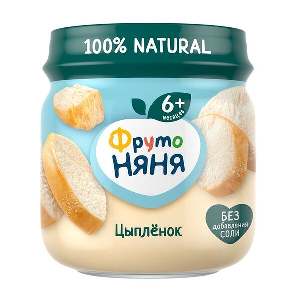 Пюре ФрутоНяня из мяса цыплят, 80 г