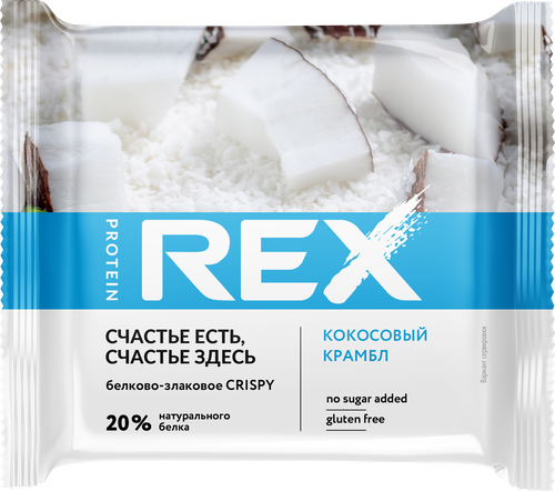 

Протеиновое печенье ProteinRex Crispy кокосовый крамбл 55 г
