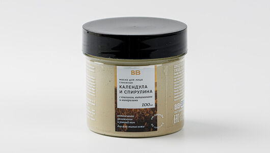 Маска для лица глиняная 