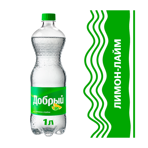 Напиток газированный Добрый лимон-лайм 1л 