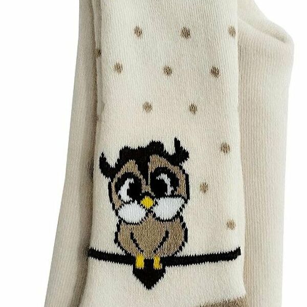 Колготки для девочки Носик Совушка махровые, р 80-86