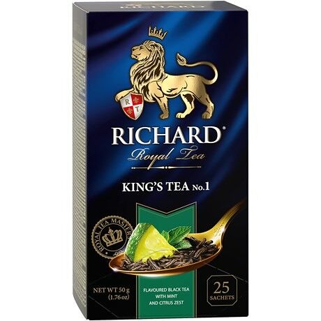 Чай черный Richard Kings Tea №1 лайм/мята, 50 г