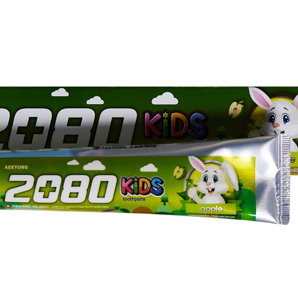 Зубная паста Dental Clinic 2080 Kids Apple, с 2 лет, 80 г