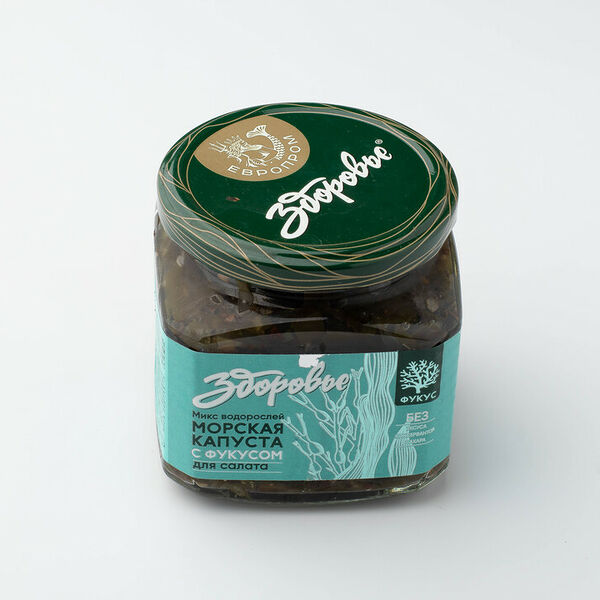 Микс водорослей Морская капуста с фукусом Здоровье для салата