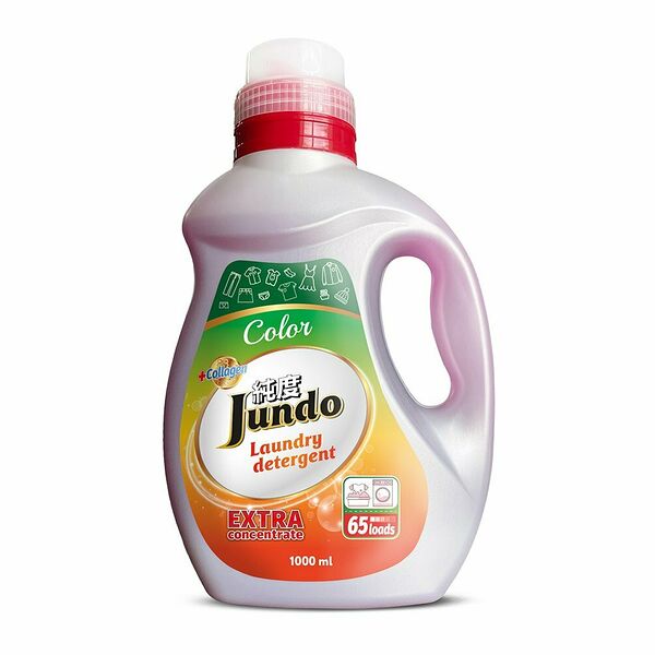 Гель для стирки цветного белья Jundo Color с коллагеном, 1 л