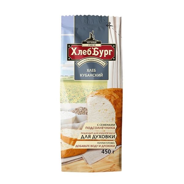 Смесь для выпечки ХлебБург Хлеб Кубанский 450г