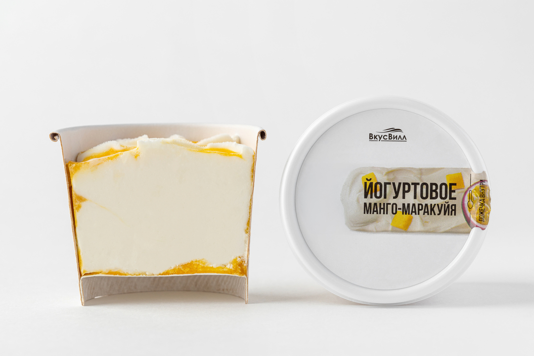 

Мороженое Вкусвилл йогуртовое манго-маракуйя 85 г