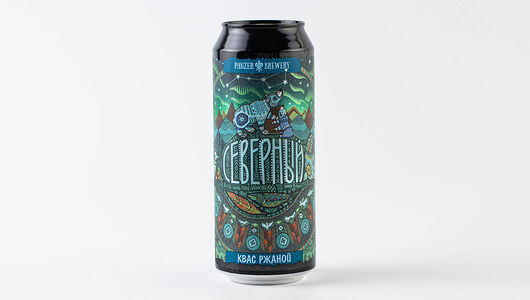 Квас ржаной Panzer Brewery северный фильтрованный, 0.5 л