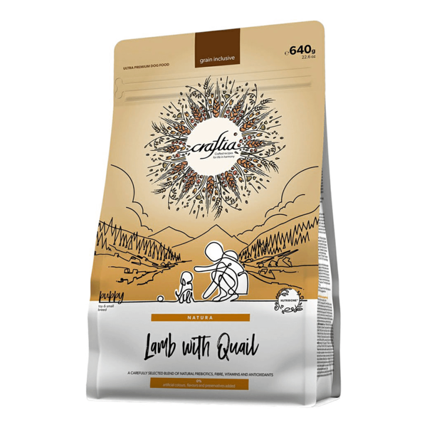 Сухой корм для собак Craftia Natura миниатюрных и мелких пород Ягненок с Перепелкой