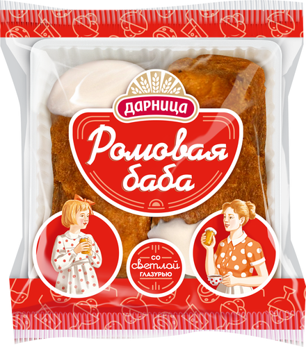 

Ромовая баба Аладушкин с изюмом и белой глазурью 160 г