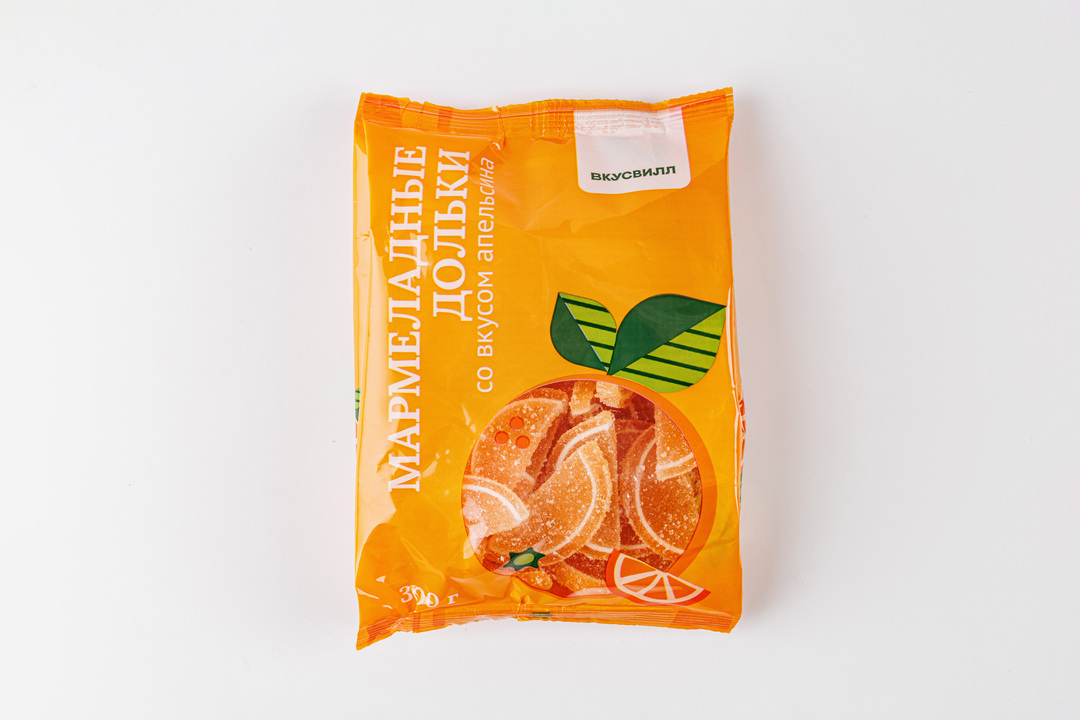 

Мармеладные дольки "Со вкусом апельсина", 300г