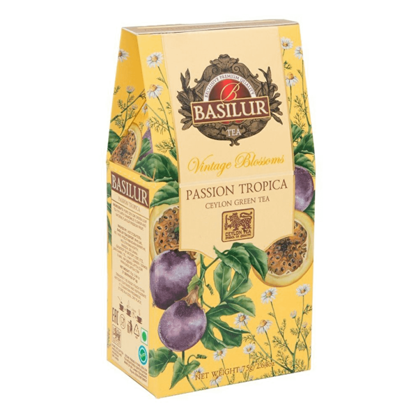 Чай зеленый Basilur Винтажные цветы Тропическая страсть листовой 