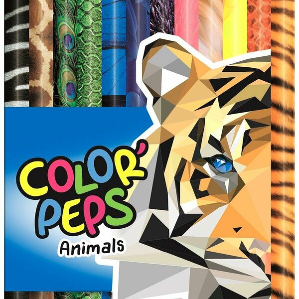 Карандаши цветные Maped COLOR'PEPS ANIMALS трехгранн,дерево,12цв/наб,832212