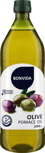 

Масло оливковое Bonvida из выжимок рафинированное с добавлением нерафинированного 1 л