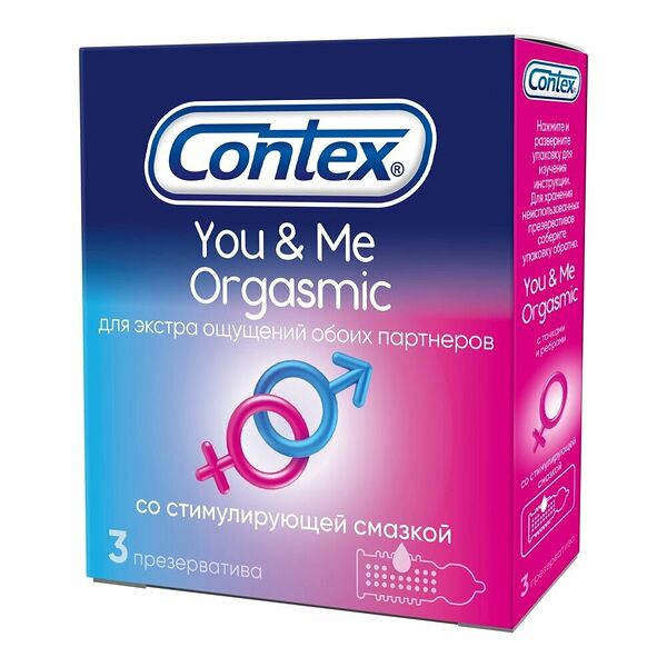 Презервативы Contex You&Me Orgasmic 3 шт 