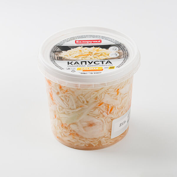 Капуста квашеная шинкованная БЕЛОРУЧКА сладкая