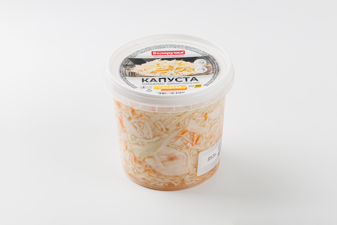 

Капуста квашеная шинкованная БЕЛОРУЧКА сладкая